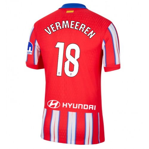 Atletico Madrid Arthur Vermeeren #18 Domaci Dres 2024-25 Kratak Rukav